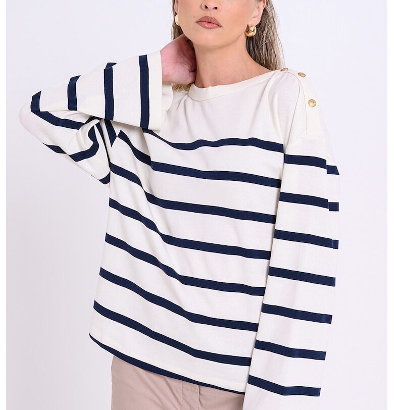 Раирана блуза с паднали ръкави Tommy Hilfiger