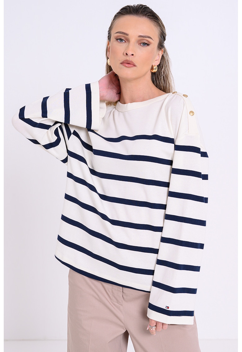 Раирана блуза с паднали ръкави Tommy Hilfiger