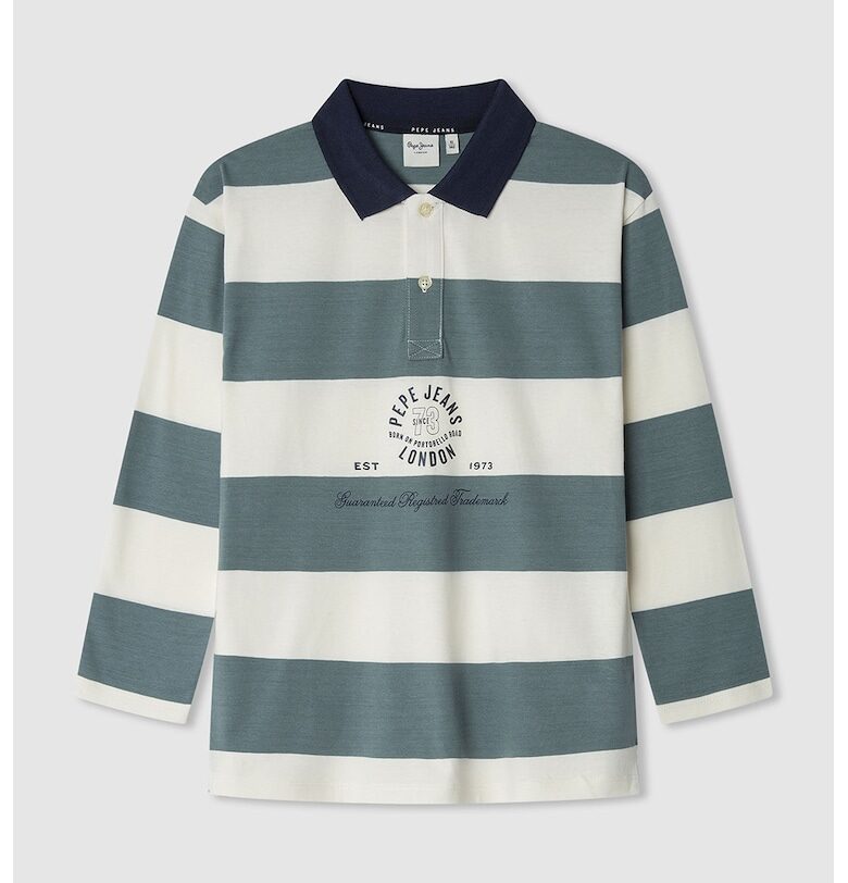 Раирана блуза с яка Pepe Jeans London