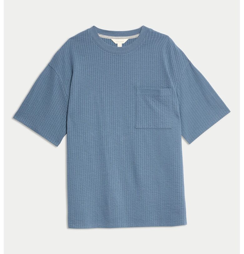 Раирана пижамена тениска Marks  Spencer