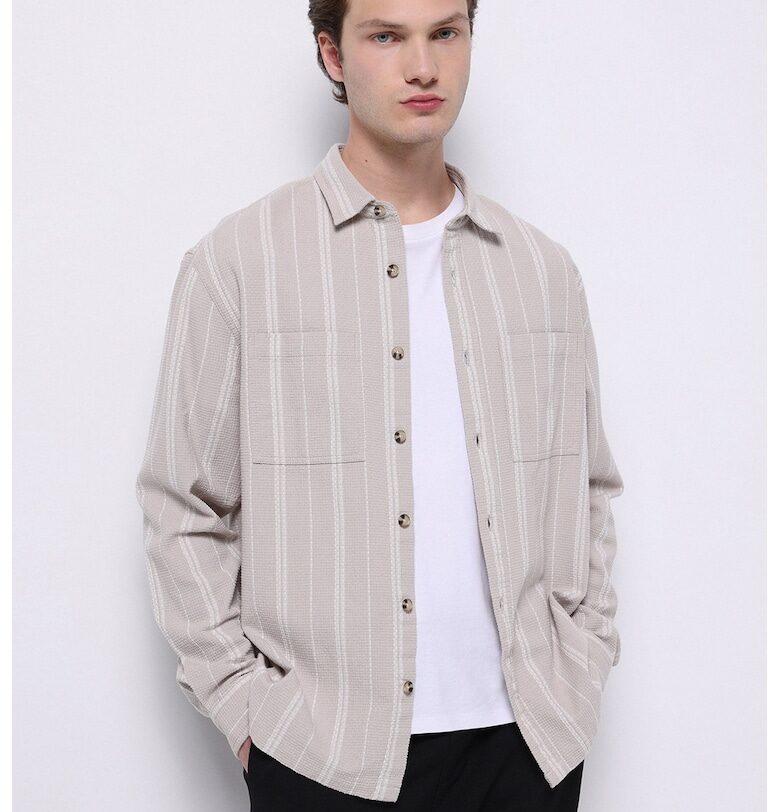 Раирана релефна риза COLINS