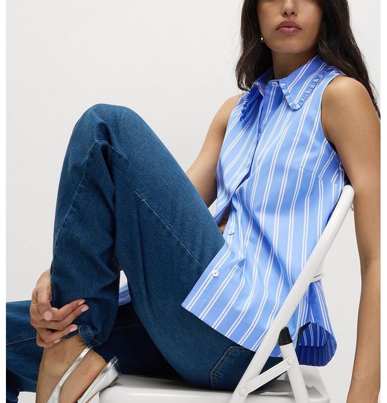 Раирана риза без ръкави Marks  Spencer