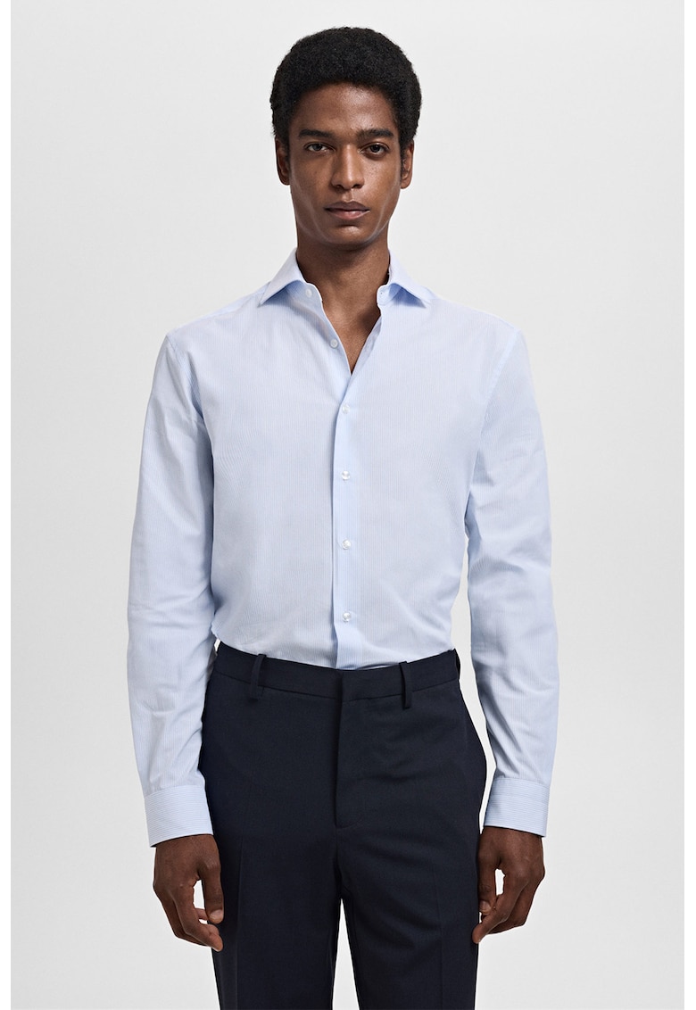 Раирана риза с дълги ръкави Mango