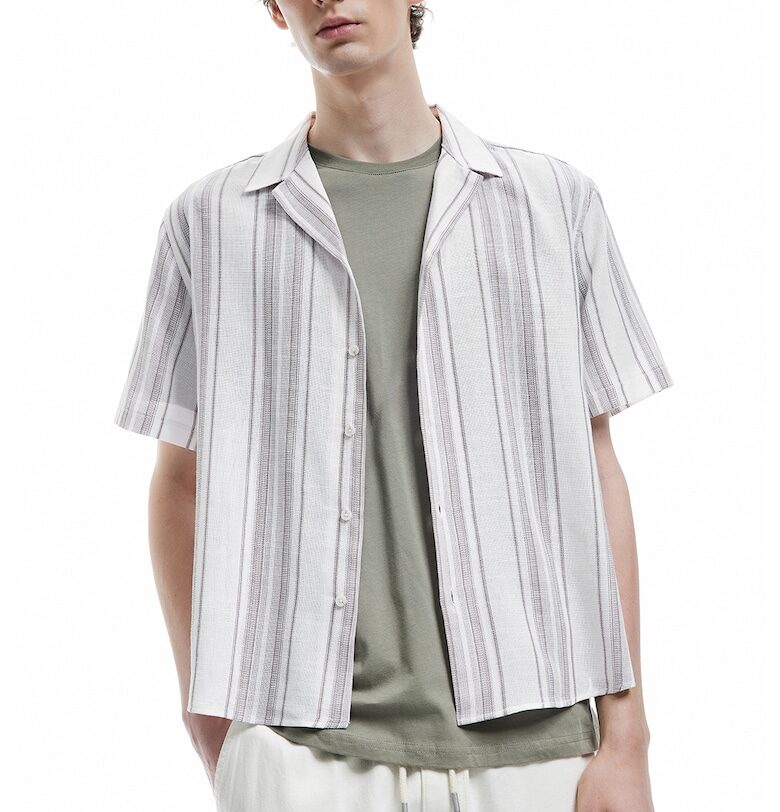 Раирана риза с къси ръкави KOTON