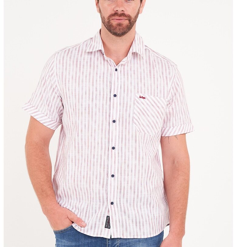 Раирана риза с къси ръкави Lee Cooper
