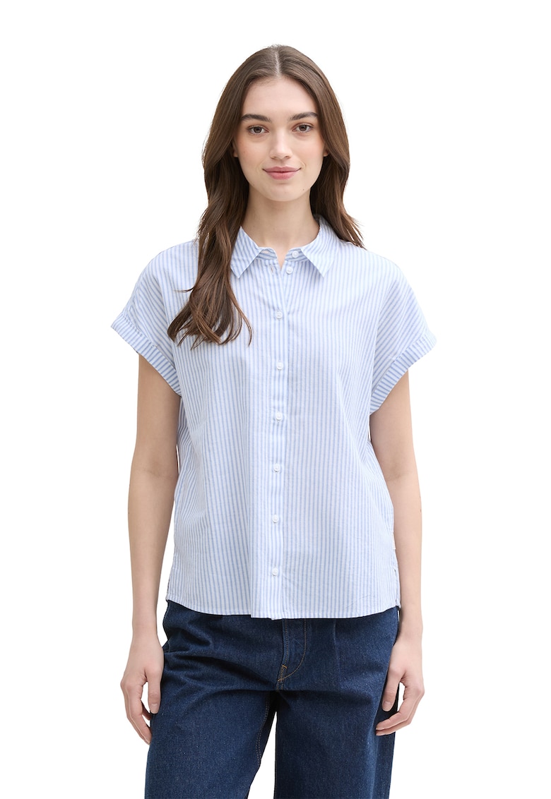 Раирана риза с къси ръкави Tom Tailor
