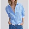 Раирана риза с паднали ръкави Ipekyol