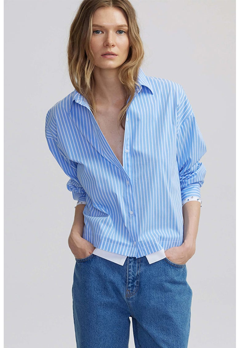 Раирана риза с паднали ръкави Ipekyol