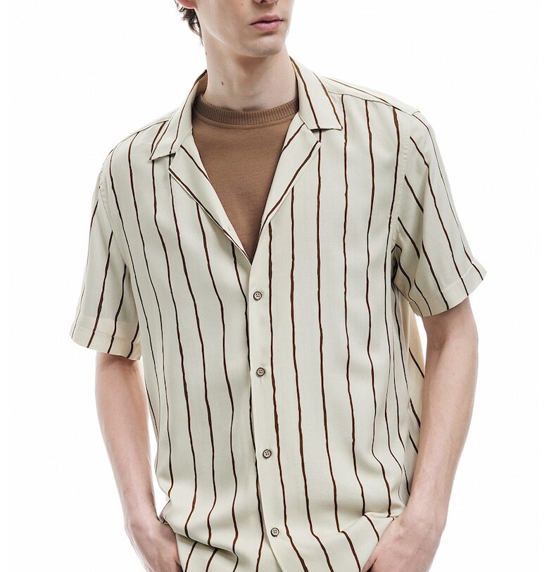 Раирана риза с яка и ревери KOTON