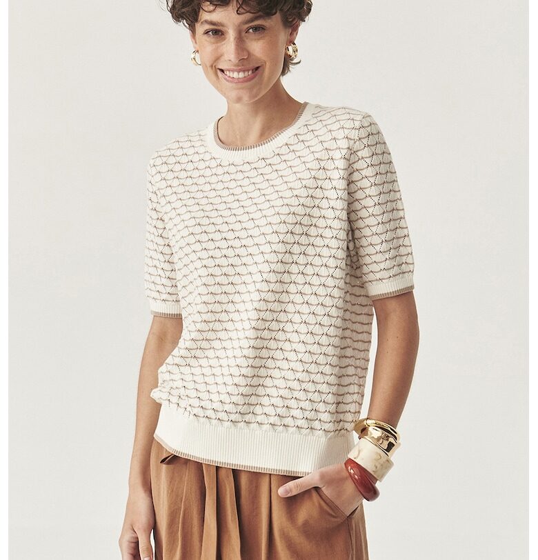 Раирана тениска от кроше Tatuum