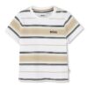 Раирана тениска с лого BOSS Kidswear