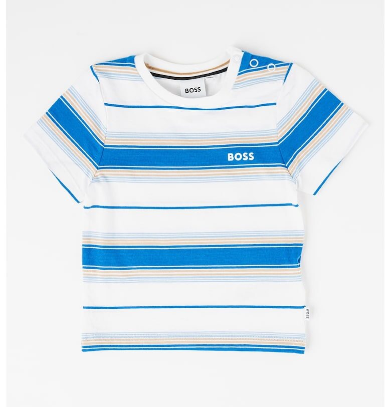 Раирана тениска с лого BOSS Kidswear