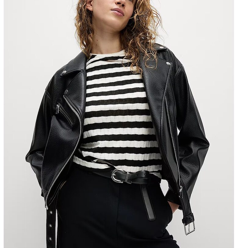 Раирана тениска с овално деколте Marks  Spencer