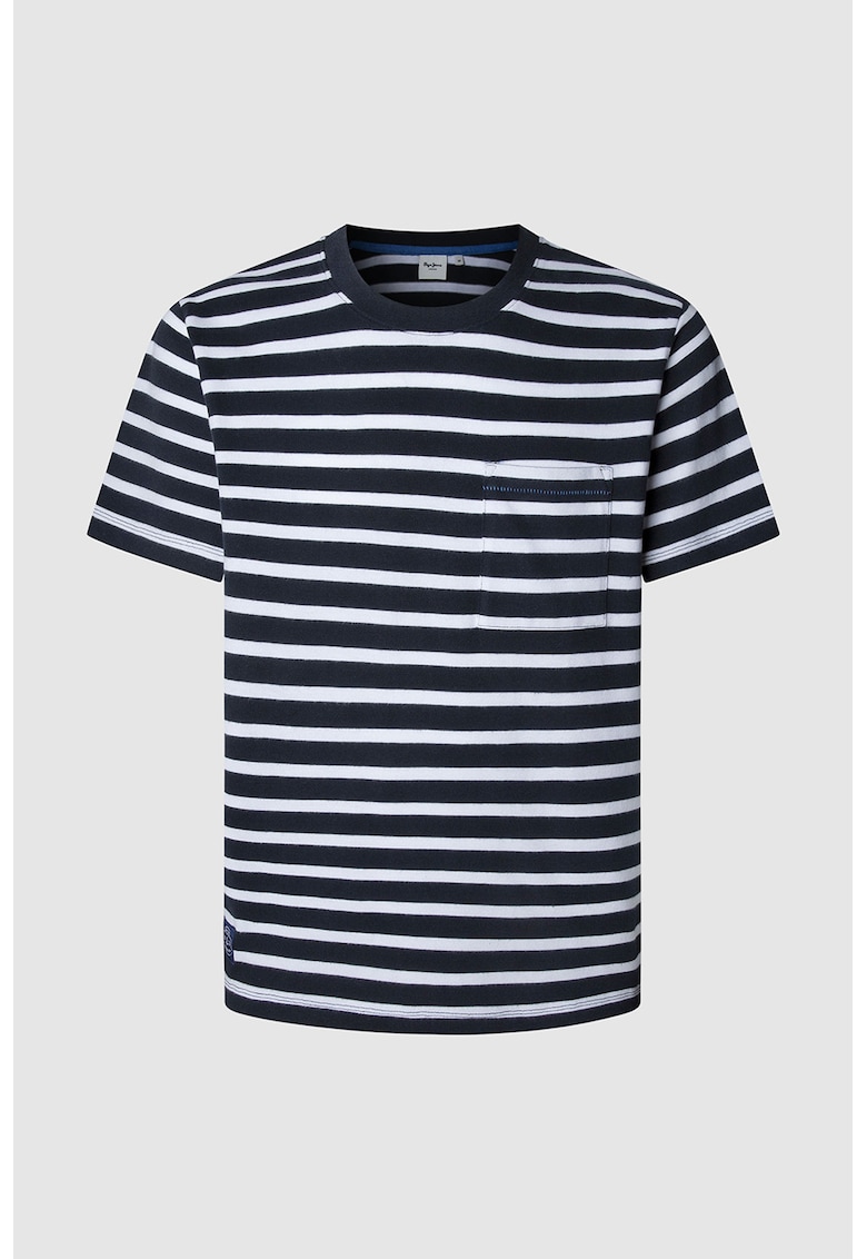 Раирана тениска с овално деколте Pepe Jeans London