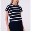 Раирана тениска с овално деколте Tommy Hilfiger