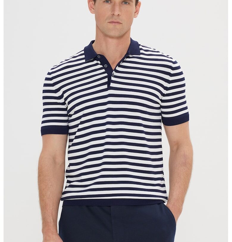 Раирана тениска с яка ACCo