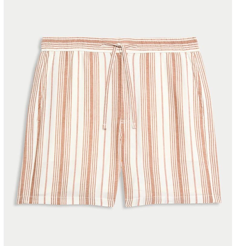 Раирани шорти с връзка Marks  Spencer