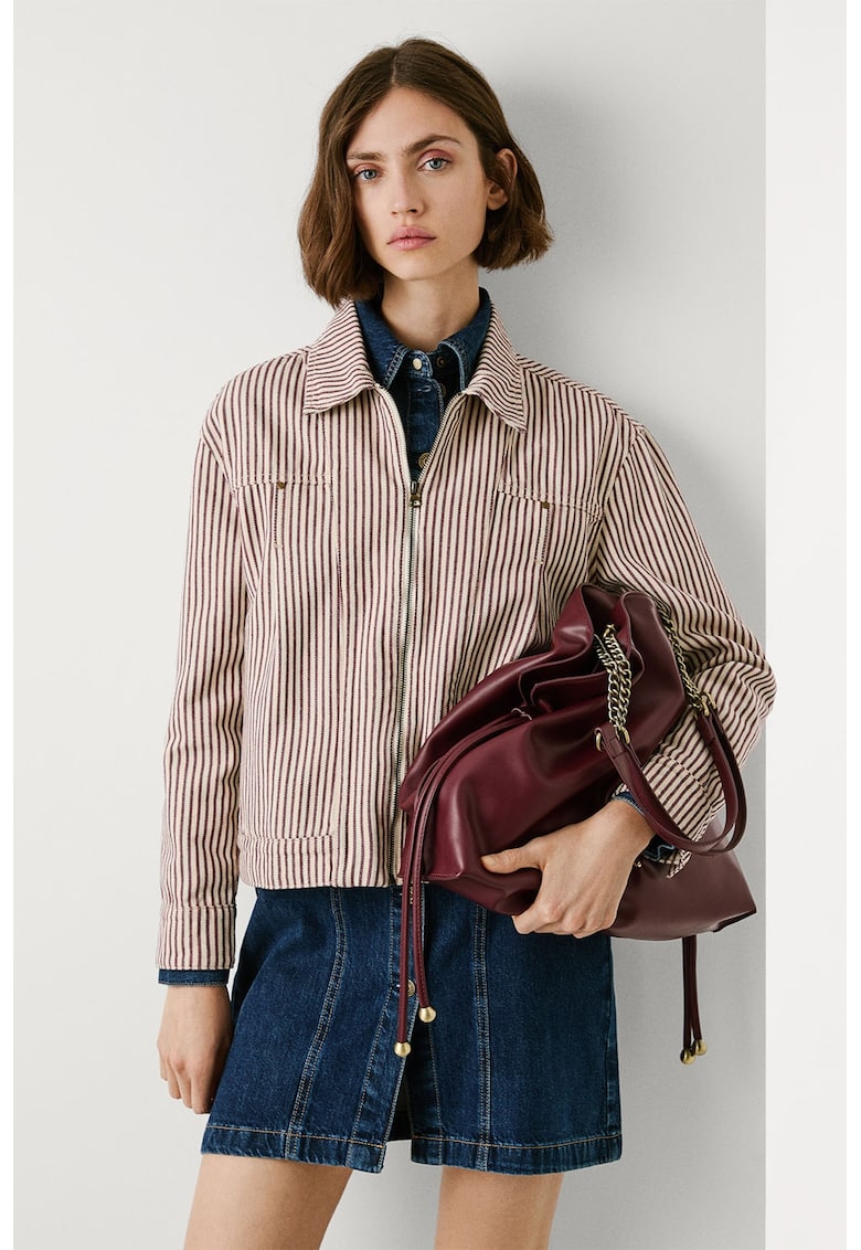 Раирано яке-риза с цип Pepe Jeans London