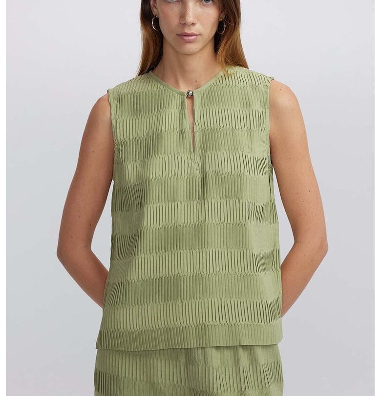 Релефна блуза без ръкави Ipekyol