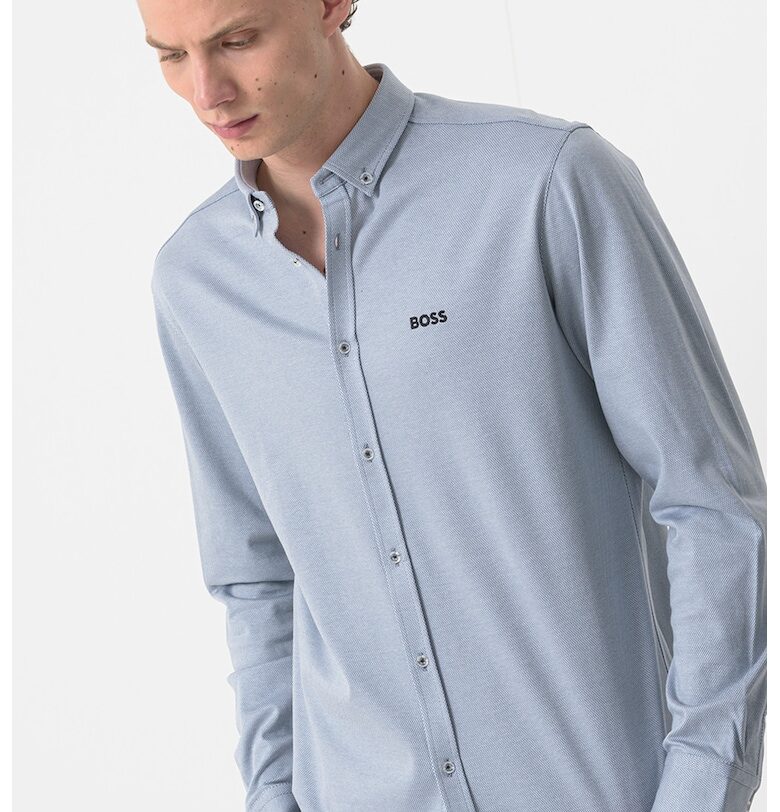 Риза Oxford с лого BOSS