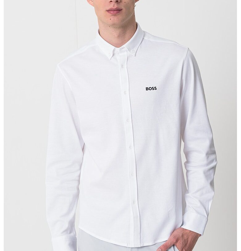 Риза Oxford с лого BOSS