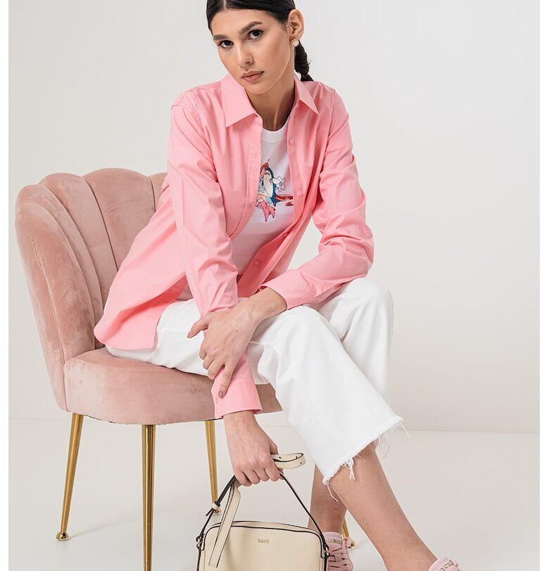 Риза The Essential със стандартна кройка HUGO