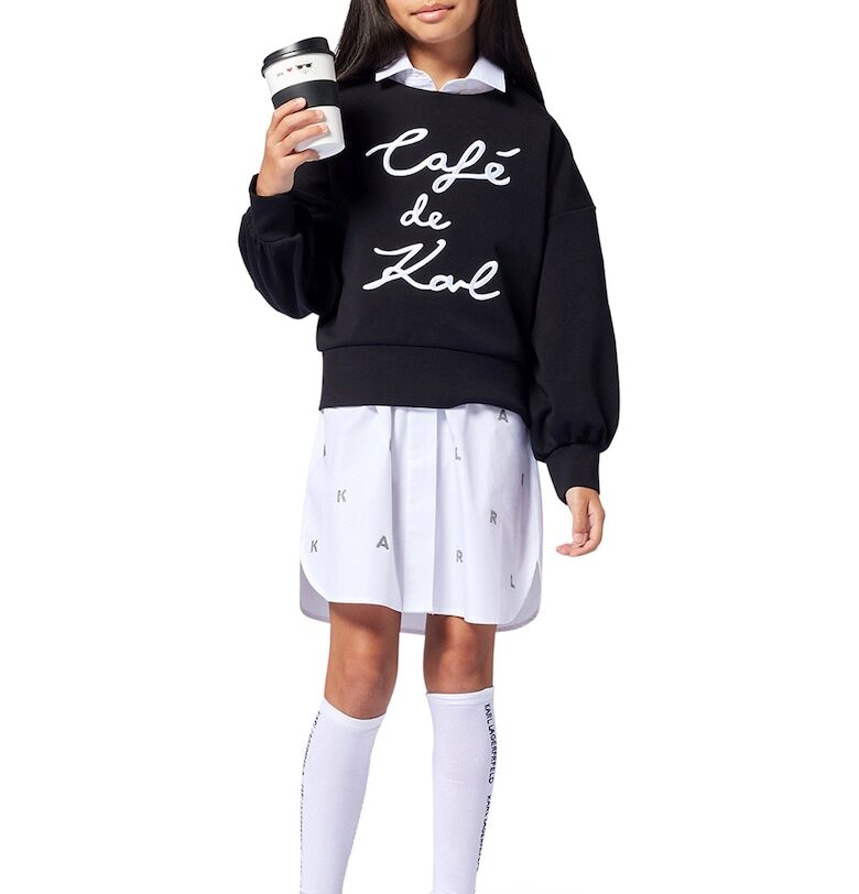 Риза за плуване с лого KARL LAGERFELD KIDS