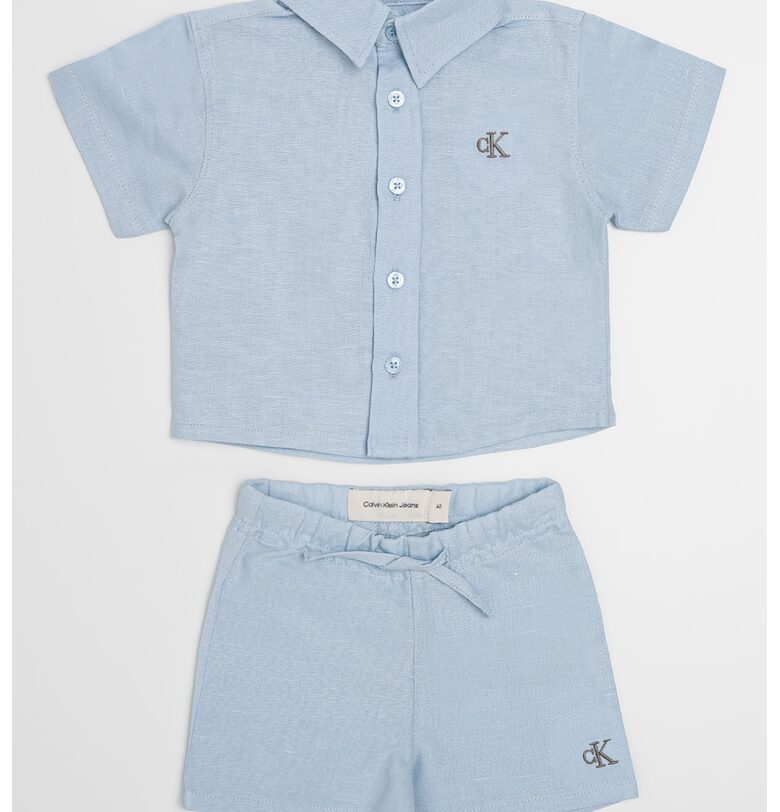 Риза и шорти с лен и памук CALVIN KLEIN