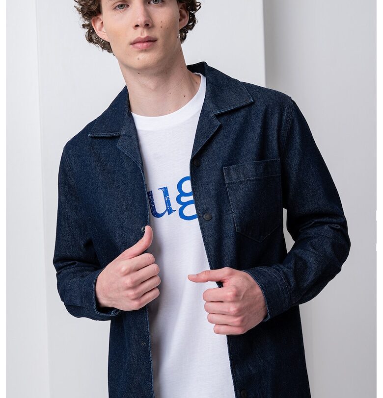 Риза от деним с ниска яка HUGO