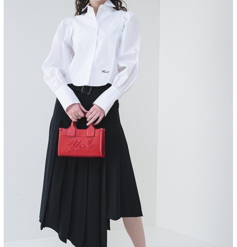 Риза от органичен памук с дълги ръкави Karl Lagerfeld