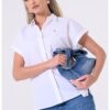 Риза от органичен памук с къси ръкави Tommy Hilfiger