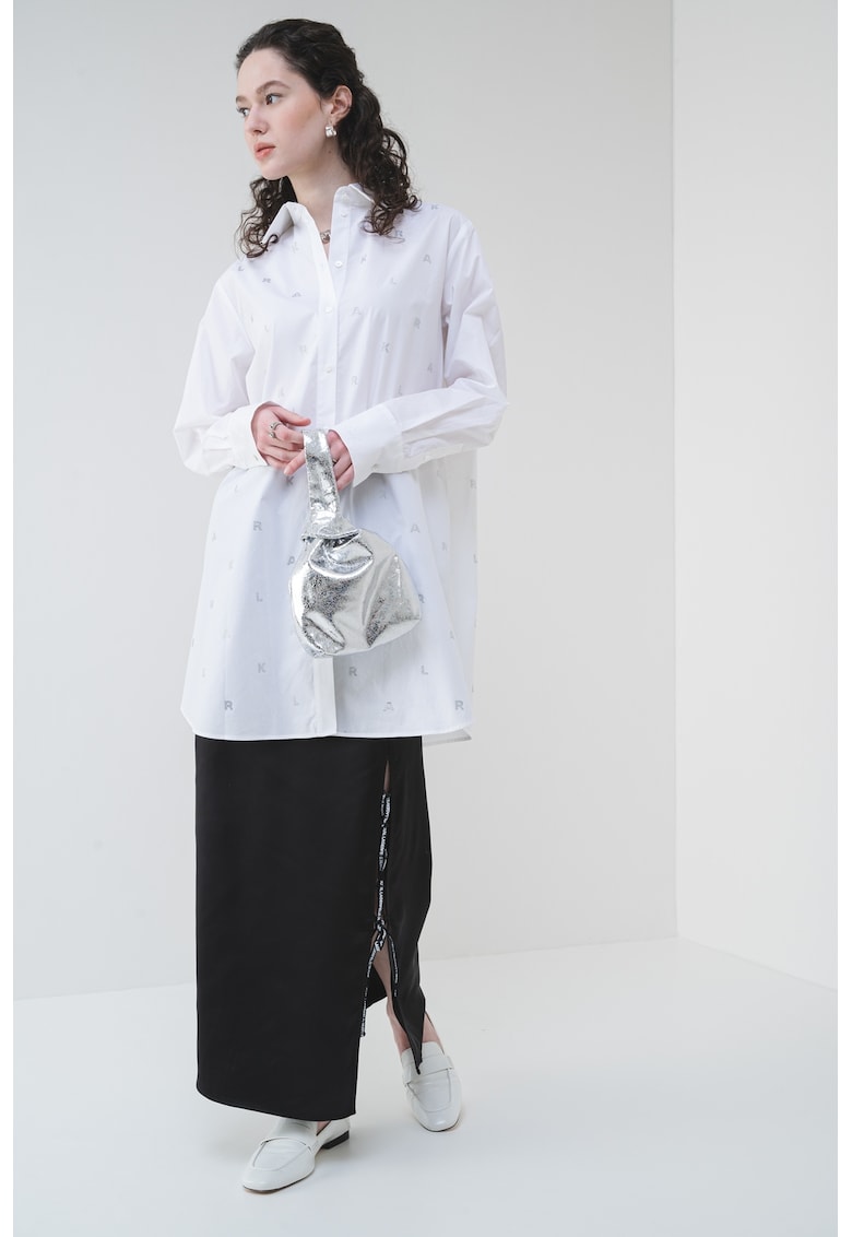 Риза от органичен памук с лого Karl Lagerfeld