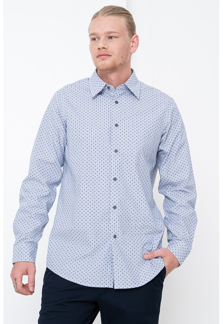 Риза с десен и класическа яка ARMANI EXCHANGE