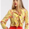 Риза с десен и набирания CAMISSI