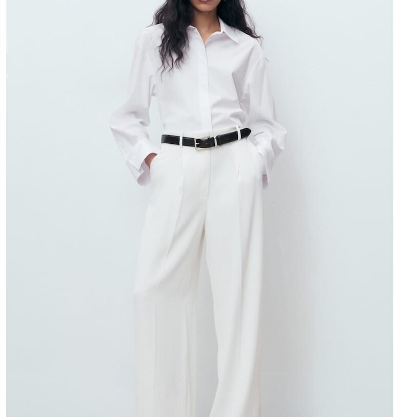 Риза с дълги ръкави Mango