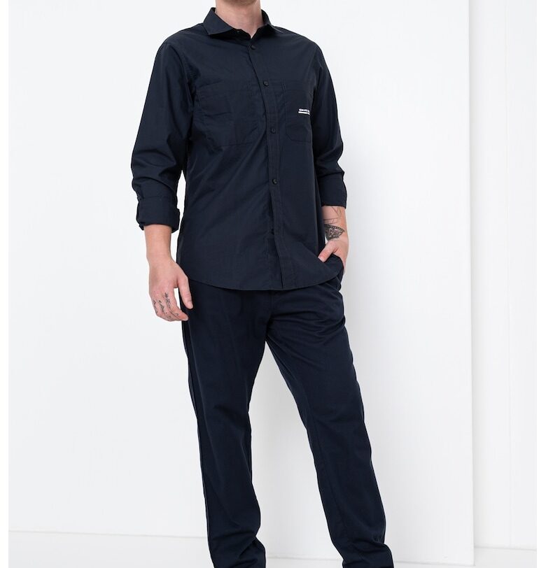 Риза с дълги ръкави и лого ARMANI EXCHANGE