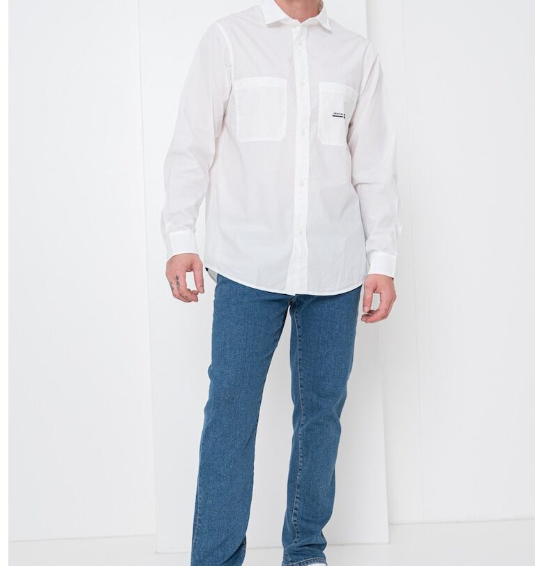 Риза с дълги ръкави и лого ARMANI EXCHANGE