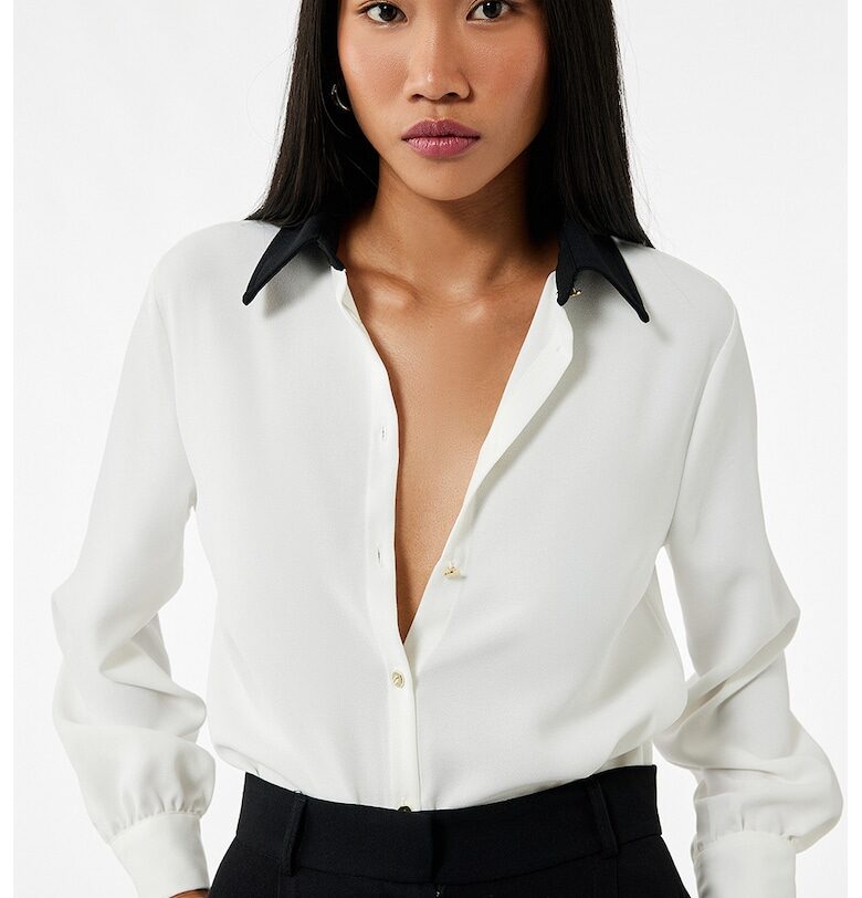 Риза с контрастна яка KOTON