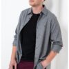 Риза с копчета на яката ARMANI EXCHANGE