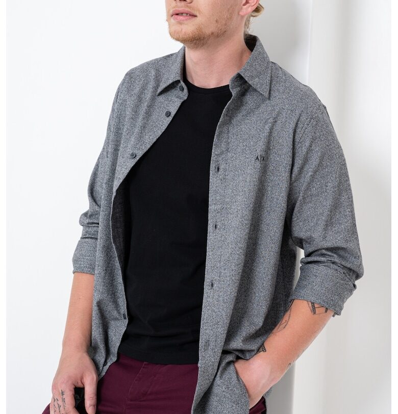 Риза с копчета на яката ARMANI EXCHANGE