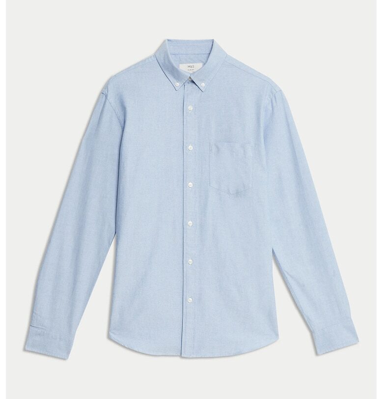 Риза с копчета на яката Marks  Spencer