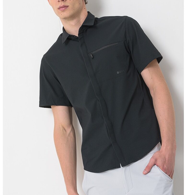 Риза с къси ръкави BOSS
