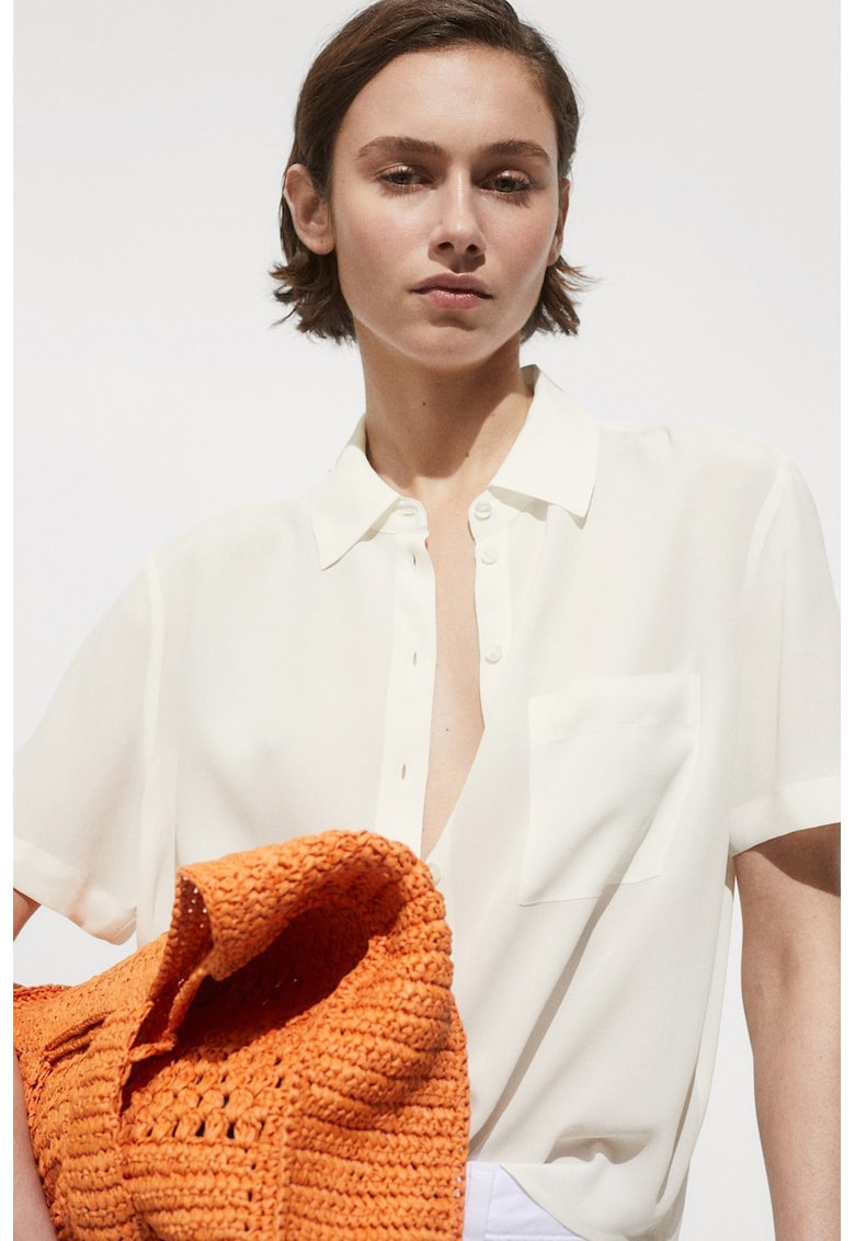 Риза с къси ръкави Mango