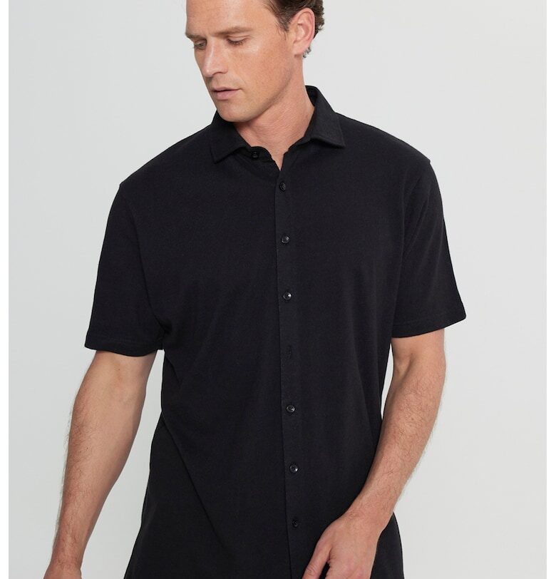 Риза с къси ръкави - Ултрамарин синьо - ACCo