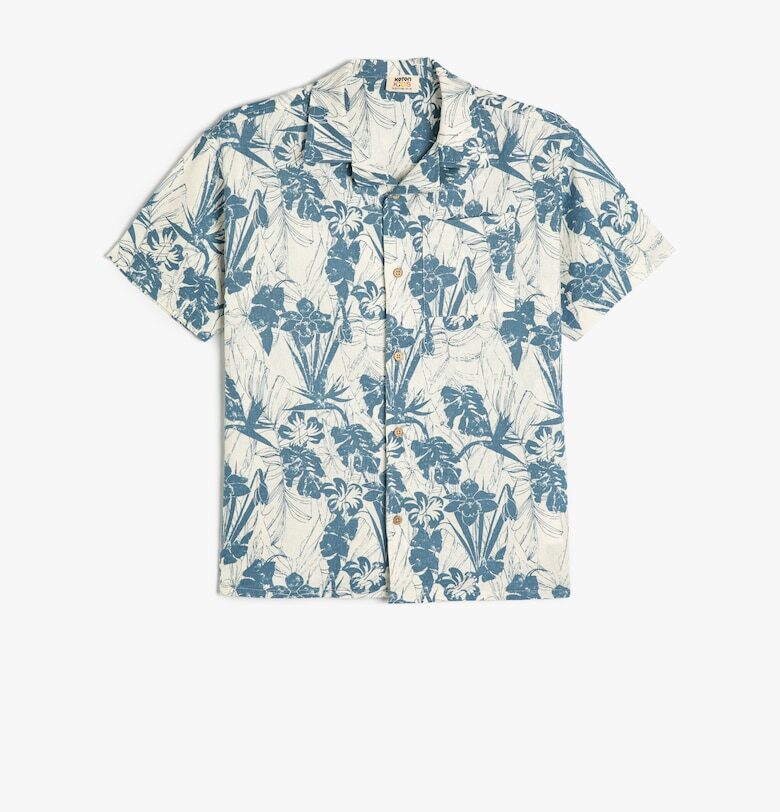 Риза с къси ръкави и принт KOTON