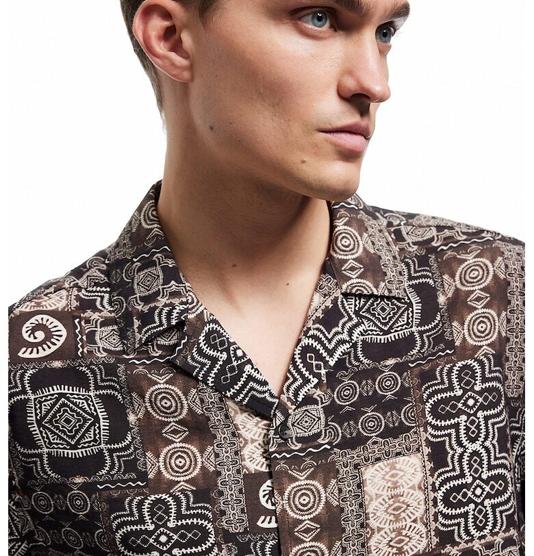 Риза с къси ръкави и принт KOTON