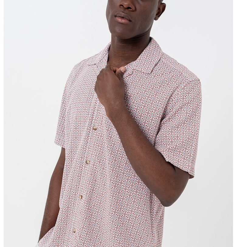 Риза с къси ръкави и принт Tom Tailor