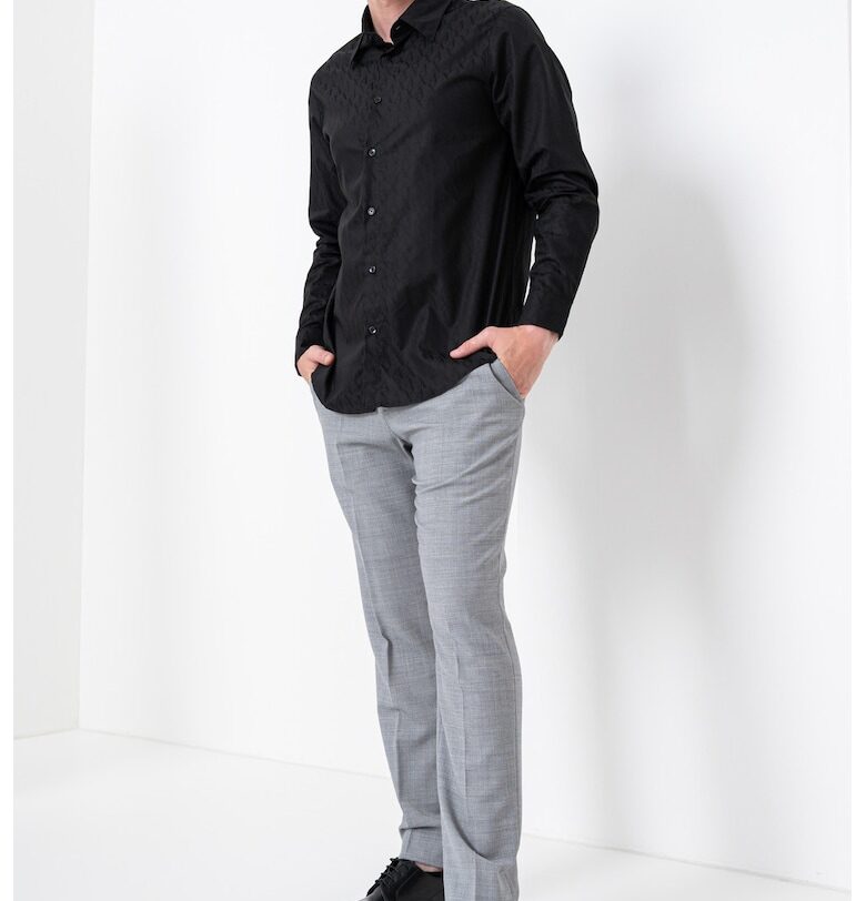 Риза с монограм ARMANI EXCHANGE