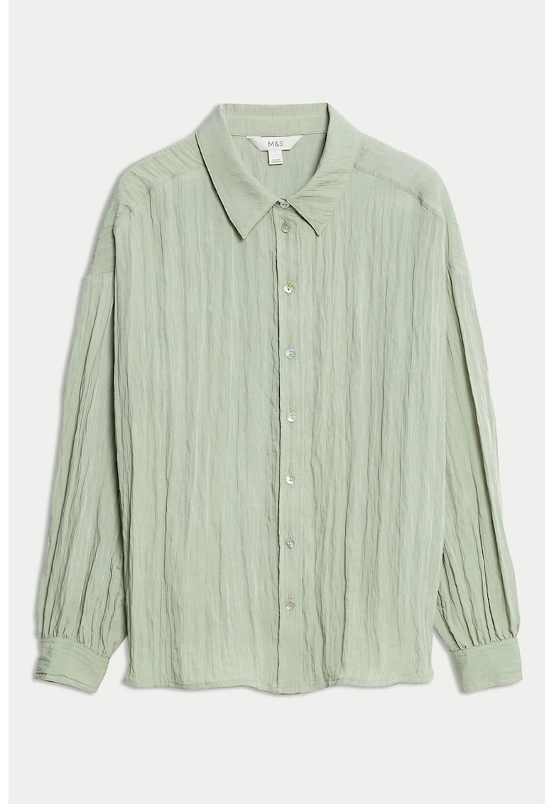 Риза с намачкан ефект Marks  Spencer