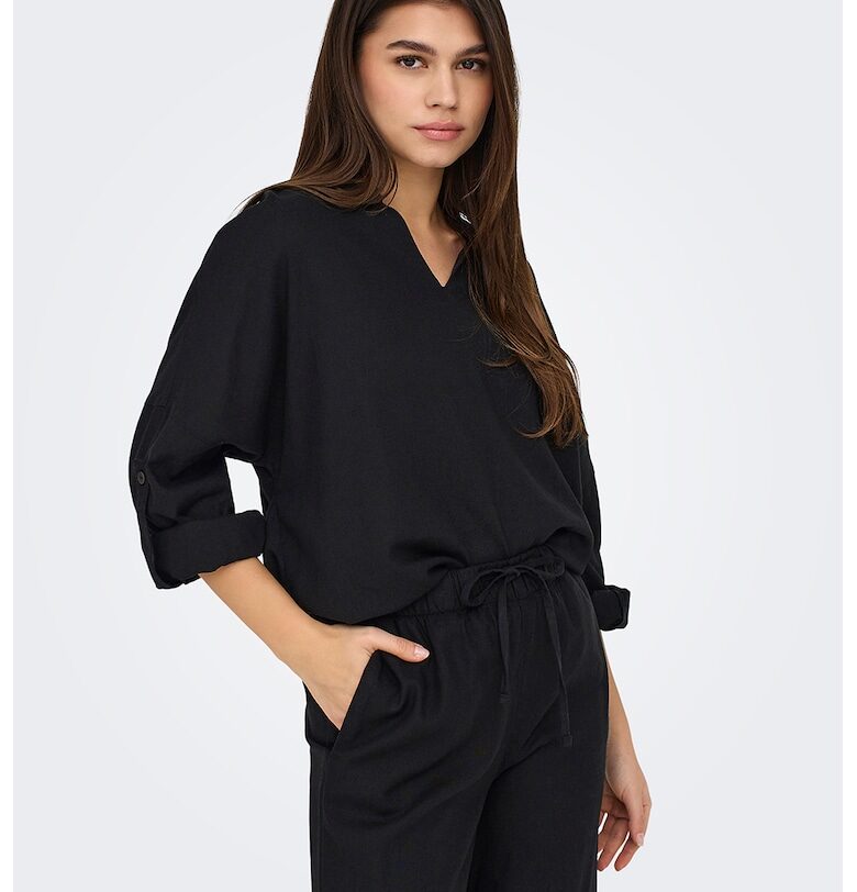 Риза с овален подгъв Only